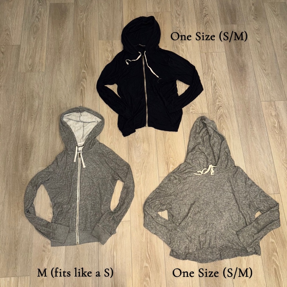 Black and Gray Hoodies Set